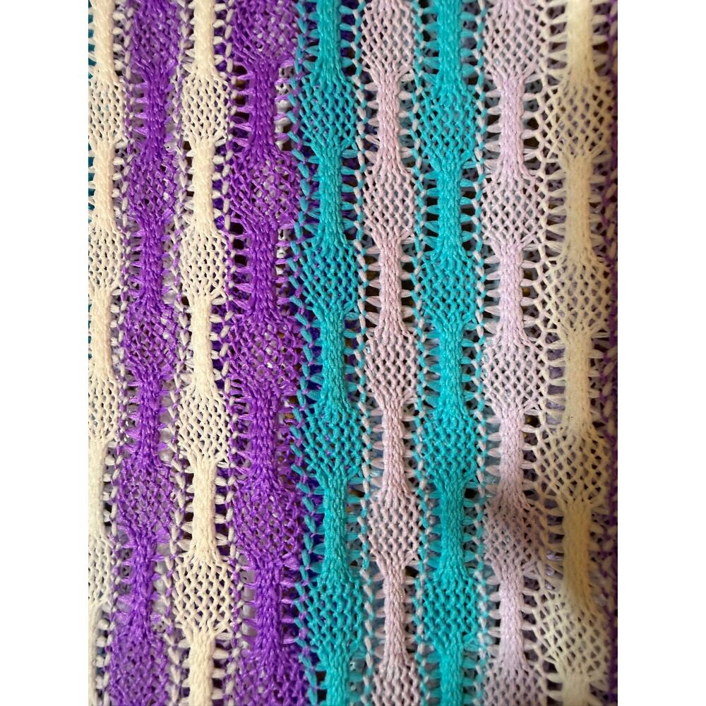 WILD FABLE purple aqua white init summer beach pants - Picture 2 of 12